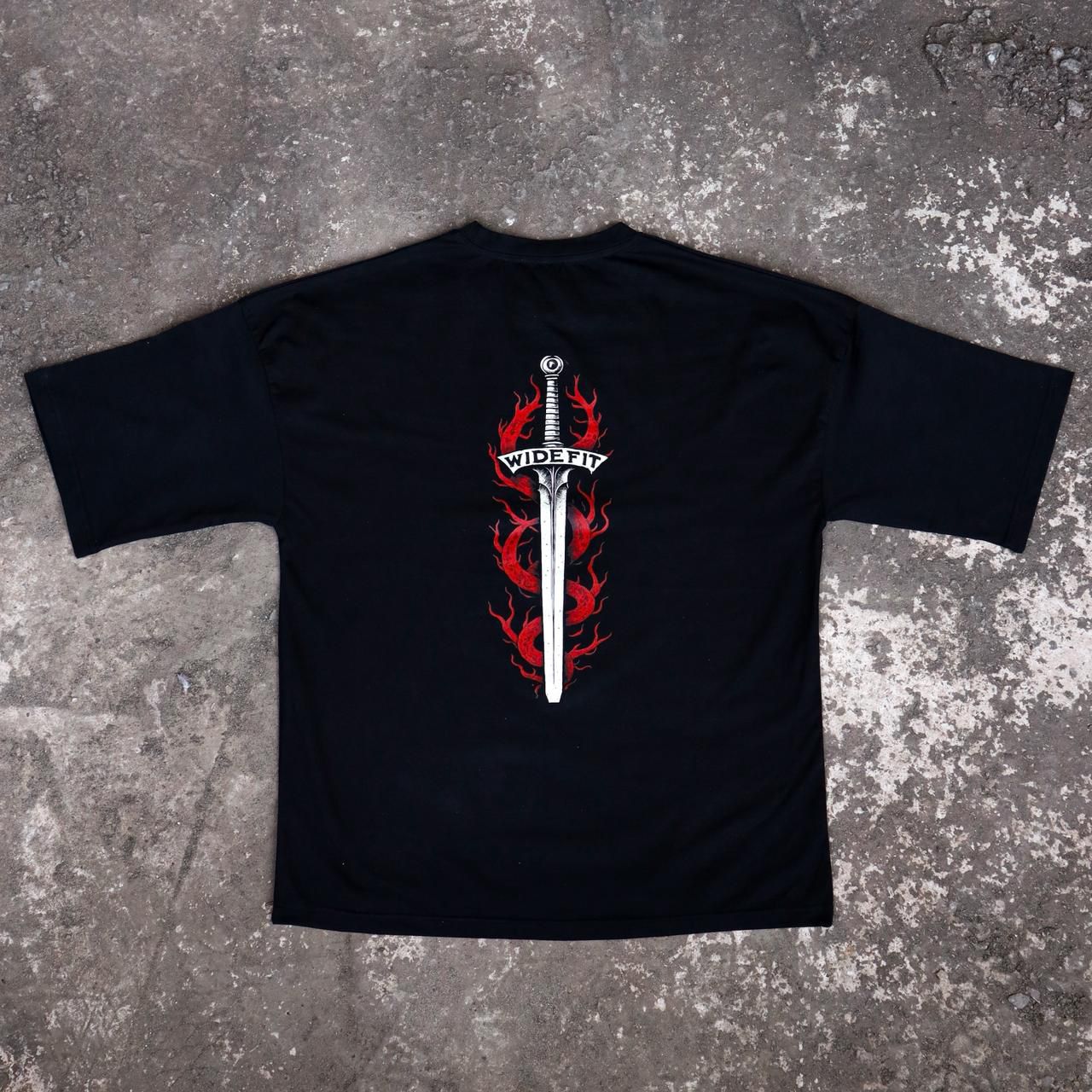 WIDEFIT black Performance Shirt - The Wide Inferno Collection