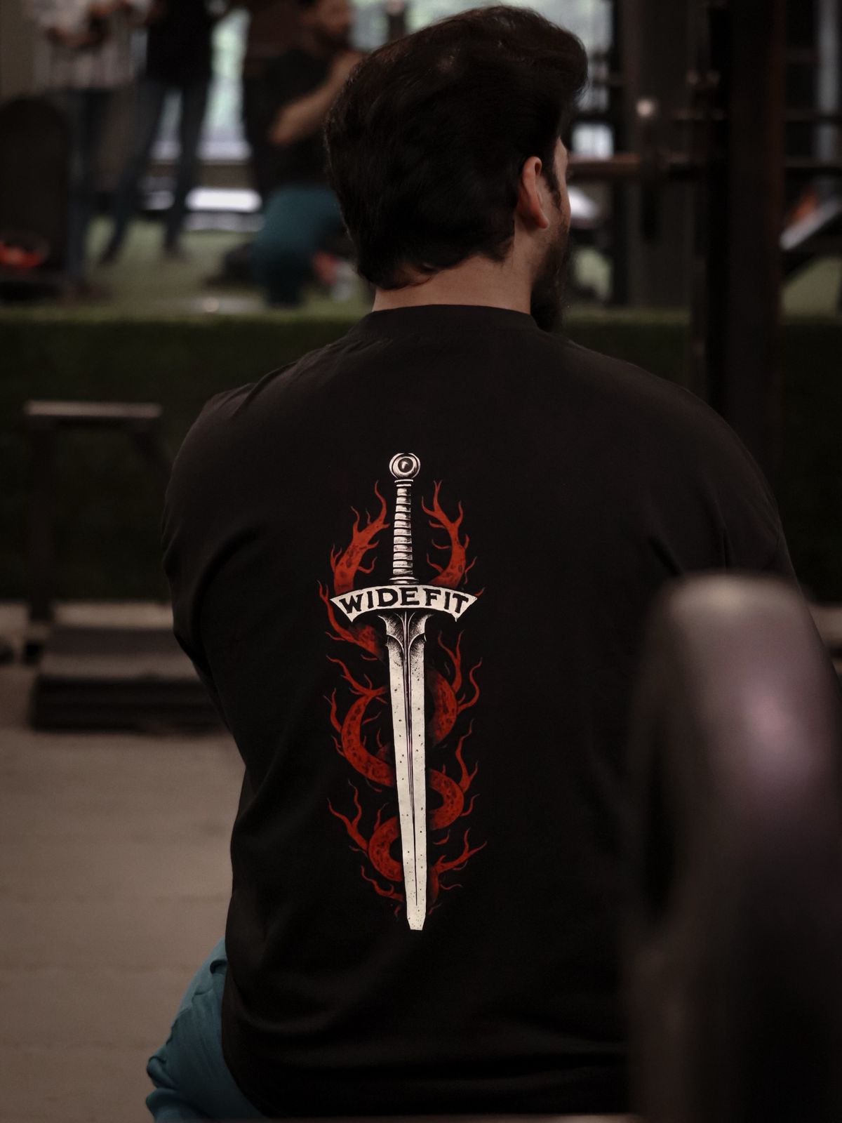 WIDEFIT black Performance Shirt - The Wide Inferno Collection