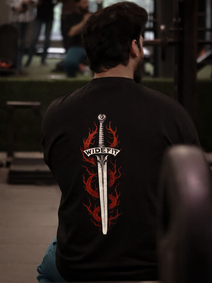 WIDEFIT black Performance Shirt - The Wide Inferno Collection