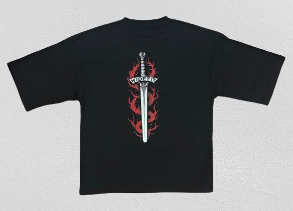 WIDEFIT black Performance Shirt - The Wide Inferno Collection